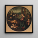 Die Heilige Familie - Pietro Perugino — gerahmtes Bild an der Wand