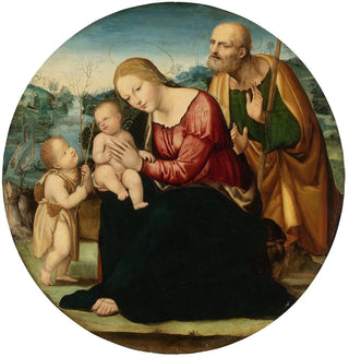 La Sainte Famille avec l'Enfant Baptiste dans un paysage - Sodoma