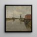 Die Schelde in Dendermonde - Albert Baertsoen — gerahmtes Bild an der Wand