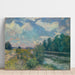 Reproduktion des Gemäldes Die Seine bei Bougival (1876) - Alfred Sisley