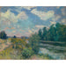 Reproduktion des Gemäldes Die Seine bei Bougival (1876) - Alfred Sisley