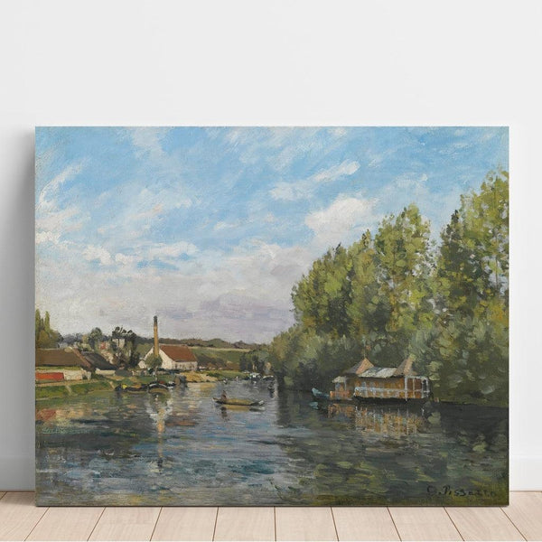 Reproduktion des Gemäldes Die Seine in Port-Marly - Camille Pissarro