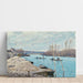 Reproduktion des Gemäldes Die Seine in Port-Marly, Sandhaufen (1875) - Alfred Sisley