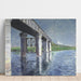 Reproduktion des Gemäldes Die Seine und die Eisenbahnbrücke von Argenteuil - Gustave Caillebotte