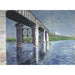 Reproduktion des Gemäldes Die Seine und die Eisenbahnbrücke von Argenteuil - Gustave Caillebotte