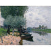 Reproduktion des Gemäldes Die Seine bei Bougival - Alfred Sisley