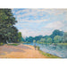 Reproduktion des Gemäldes Die Tamise mit Hampton Church - Alfred Sisley