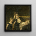 Die Witwe - Alfred Stevens — gerahmtes Bild an der Wand