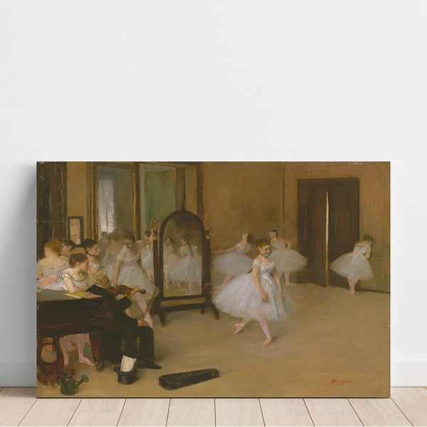 Reproduktion des Gemäldes Die Tanzausbildung - Edgar Degas