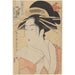 Reproduktion des Gemäldes La courtisane Kisegawa - Kitagawa Utamaro