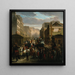 La descente de la Courtille - Charles Nanteuil — gerahmtes Bild an der Wand