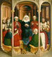 Die Herabkunft des Heiligen Geistes, Pfingsten, das linke Flügel des Wurzach-Altar - Hans Multscher — Ansicht des Kunstwerks