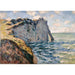 Reproduktion des Gemäldes Die Klippe von Aval, Étretat - Claude Monet