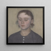 Das Gemälde Die Frau des Künstlers Ida Hammershøi geborene Ilsted - Vilhelm Hammershøi — gerahmtes Bild an der Wand