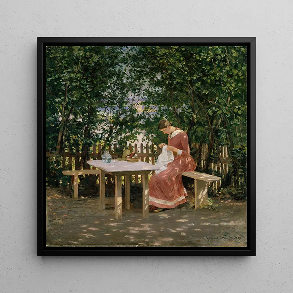 La femme de l'artiste dans l'arbre - Gerhard Munthe
