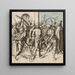 Die Flagellation Christi - Kreis von Hans Holbein dem Älteren — gerahmtes Bild an der Wand