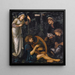 Die Verrücktheit von Sir Tristram - Sir Edward Coley Burne-Jones — gerahmtes Bild an der Wand