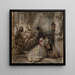 Die spanische Wut in Antwerpen - Jan August Hendrik Leys — gerahmtes Bild an der Wand