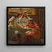 La leçon de lecture - Arthur Trevethin Nowell — gerahmtes Bild an der Wand