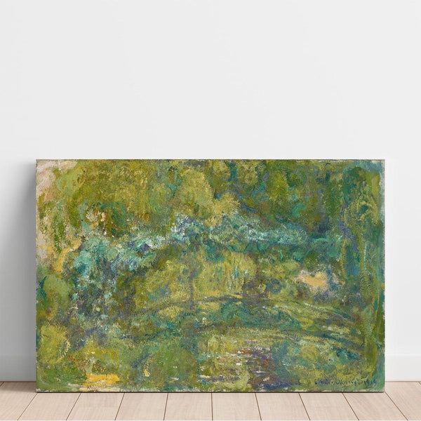 Reproduktion des Gemäldes Die Brücke am Seerosenteich - Claude Monet
