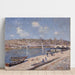 Reproduktion des Gemäldes Die Strandpromenade in Saint-Mammès - Alfred Sisley
