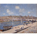 Reproduktion des Gemäldes Die Strandpromenade in Saint-Mammès - Alfred Sisley