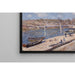 Reproduktion des Gemäldes Die Strandpromenade in Saint-Mammès - Alfred Sisley