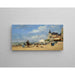 Der Strand von Trouville (1863) – Eugène Boudin — gerahmtes Bild an der Wand