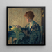 Die blaue Feder - William John Edmondson — gerahmtes Bild an der Wand
