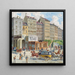 Die schottische Tür und die Milchwirtschaftsbastille in Wien - Franz Gerasch — gerahmtes Bild an der Wand