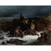 Detail aus Der Rückzug von Napoleons Armee aus Russland, Gemälde von Ary Scheffer
