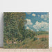 Reproduktion des Gemäldes Die Straße von Versailles nach Saint-Germain - Alfred Sisley