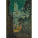 Reproduktion des Gemäldes Die Straße im Mondschein, Villefranche-sur-Mer - Henri Le Sidaner