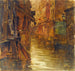 Das Straßenbild La rue de Bivre vue du boulevard Saint-Germain, inondations de 1910 - Germain Eugène Bonneton — Ansicht des Kunstwerks