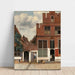 Reproduktion des Gemäldes Die Gasse von Johannes Vermeer