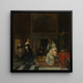 La visite à la pépinière - Gabriel Metsu — gerahmtes Bild an der Wand