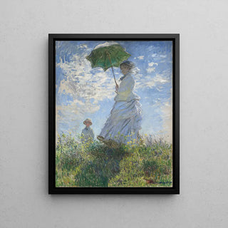 La Promenade - Claude Monet | Kunstdruck Gemälde Wanddekoration Poster Kopie