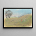 Kinder auf der Wiese - Ladislav Mednyánszky — gerahmtes Bild an der Wand