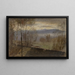 Landschaft bei Abenddämmerung mit einem Fluss - Ladislav Mednyánszky — gerahmtes Bild an der Wand