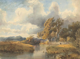 Ladislav Mednynszky - Lake in a Swiss Park.webp