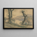 Landschaft - Ladislav Mednyánszky — gerahmtes Bild an der Wand