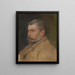 Portrait des Schwagers Štefan Čabel - Ladislav Mednyánszky — gerahmtes Bild an der Wand
