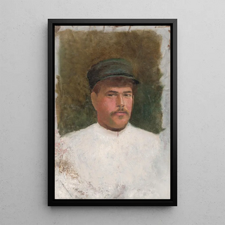 Ladislav Mednynszky - Study of a Man in a Fur Hat.webp