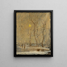 Motiv « Wintersonne in einer Landschaft mit einem Bach » von Štrky - Ladislav Mednyánszky — gerahmtes Bild an der Wand
