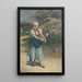 Gespräch auf dem Land - Lajos Deák Ébner — gerahmtes Bild an der Wand