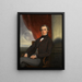 Portrait eines jungen Mannes - Lam Qua — gerahmtes Bild an der Wand