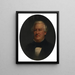 Portrait de Millard Fillmore - Lars Gustaf Sellstedt — gerahmtes Bild an der Wand