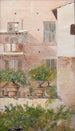 Italienische Studien, Patio mit Zitronenbäumen in Töpfen - Lars Jacob von Rk — Ansicht des Kunstwerks