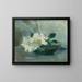 Naturmorte mit wilden Rosen - Laura Coombs Hills — gerahmtes Bild an der Wand