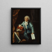 Portrait von Mirabeau 1749-1791 in seinem Arbeitszimmer - Laurent Dabos — gerahmtes Bild an der Wand